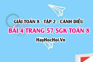 Bài 4 trang 57 Toán 8 Tập 2 Cánh Diều